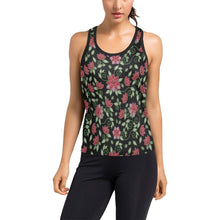 Load image into Gallery viewer, Red Beaded Rose Women&#39;s Racerback Tank Top (Model T60) Racerback Tank Top (T60) e-joyer 
