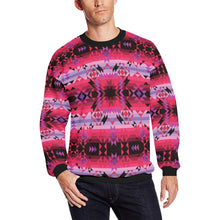 Load image into Gallery viewer, Red Star All Over Print Crewneck Sweatshirt for Men (Model H18) shirt e-joyer 
