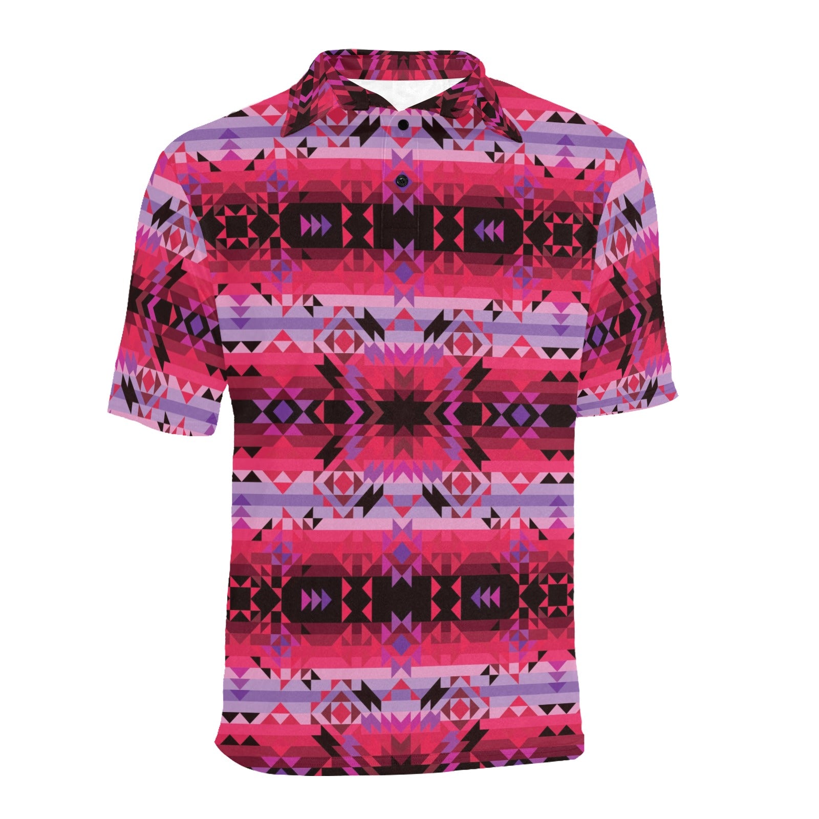 Red Star Men's All Over Print Polo Shirt (Model T55) Men's Polo Shirt (Model T55) e-joyer 