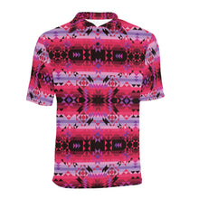 Load image into Gallery viewer, Red Star Men&#39;s All Over Print Polo Shirt (Model T55) Men&#39;s Polo Shirt (Model T55) e-joyer 
