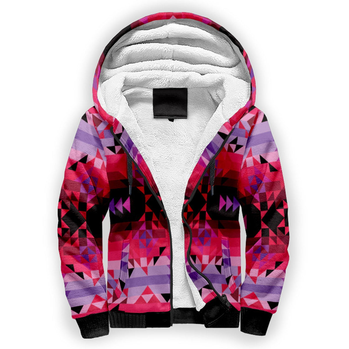 Red Star Sherpa Hoodie by 49 Dzine