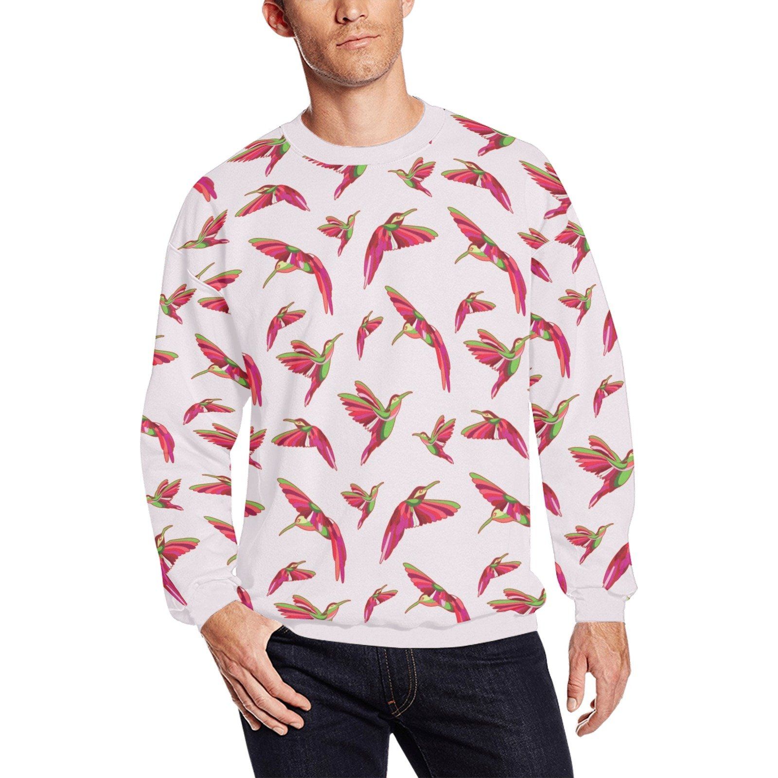 Red Swift Colourful All Over Print Crewneck Sweatshirt for Men (Model H18) shirt e-joyer 