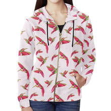 Load image into Gallery viewer, Red Swift Colourful All Over Print Full Zip Hoodie for Women (Model H14) All Over Print Full Zip Hoodie for Women (H14) e-joyer 
