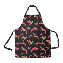 Load image into Gallery viewer, Red Swift Colourful Black All Over Print Apron All Over Print Apron e-joyer 
