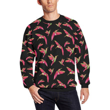 Load image into Gallery viewer, Red Swift Colourful Black All Over Print Crewneck Sweatshirt for Men (Model H18) shirt e-joyer 
