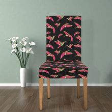 Load image into Gallery viewer, Red Swift Colourful Black Chair Cover (Pack of 6) Chair Cover (Pack of 6) e-joyer 
