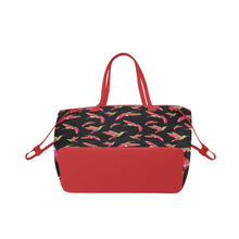 Load image into Gallery viewer, Red Swift Colourful Black Clover Canvas Tote Bag (Model 1661) Clover Canvas Tote Bag (1661) e-joyer 
