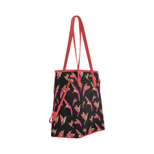 Load image into Gallery viewer, Red Swift Colourful Black Clover Canvas Tote Bag (Model 1661) Clover Canvas Tote Bag (1661) e-joyer 
