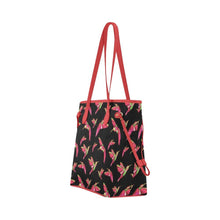 Load image into Gallery viewer, Red Swift Colourful Black Clover Canvas Tote Bag (Model 1661) Clover Canvas Tote Bag (1661) e-joyer 
