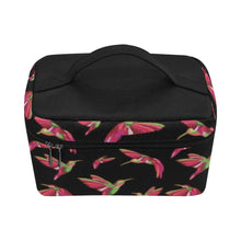 Load image into Gallery viewer, Red Swift Colourful Black Cosmetic Bag/Large (Model 1658) bag e-joyer 
