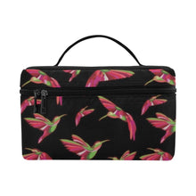 Load image into Gallery viewer, Red Swift Colourful Black Cosmetic Bag/Large (Model 1658) bag e-joyer 
