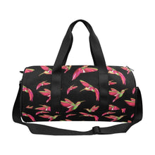 Load image into Gallery viewer, Red Swift Colourful Black Duffle Bag (Model 1679) Duffle Bag (1679) e-joyer 
