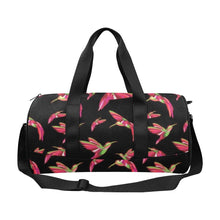 Load image into Gallery viewer, Red Swift Colourful Black Duffle Bag (Model 1679) Duffle Bag (1679) e-joyer 
