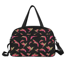 Load image into Gallery viewer, Red Swift Colourful Black Fitness Handbag (Model 1671) Fitness Handbag (1671) e-joyer 
