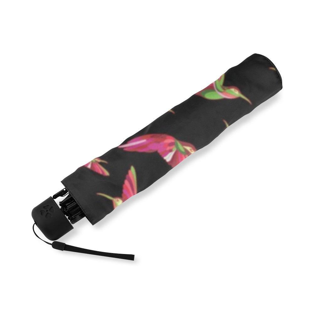 Red Swift Colourful Black Foldable Umbrella (Model U01) Foldable Umbrella e-joyer 