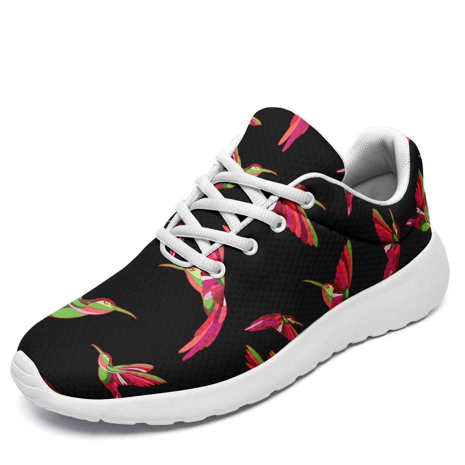 Red Swift Colourful Black Ikkaayi Sport Sneakers ikkaayi Herman US Women 4.5 / US Youth 3.5 / EUR 35 White Sole 