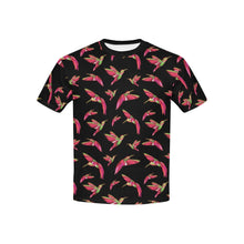 Load image into Gallery viewer, Red Swift Colourful Black Kids&#39; All Over Print T-shirt (USA Size) (Model T40) All Over Print T-shirt for Kid (T40) e-joyer 
