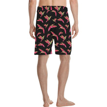 Load image into Gallery viewer, Red Swift Colourful Black Men&#39;s All Over Print Casual Shorts (Model L23) Men&#39;s Casual Shorts (L23) e-joyer 
