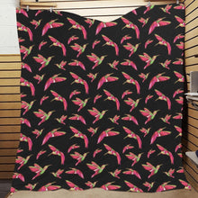 Load image into Gallery viewer, Red Swift Colourful Black Quilt 70&quot;x80&quot; Quilt 70&quot;x80&quot; e-joyer 
