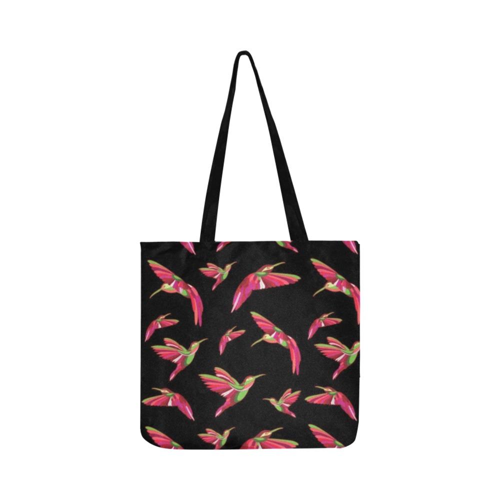 Red Swift Colourful Black Reusable Shopping Bag Model 1660 (Two sides) Shopping Tote Bag (1660) e-joyer 