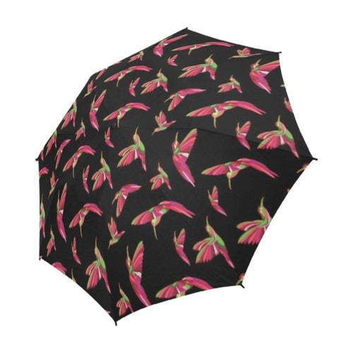 Red Swift Colourful Black Semi-Automatic Foldable Umbrella (Model U05) Semi-Automatic Foldable Umbrella e-joyer 