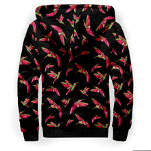 Load image into Gallery viewer, Red Swift Colourful Black Sherpa Hoodie hoodie Herman 
