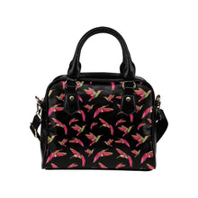 Load image into Gallery viewer, Red Swift Colourful Black Shoulder Handbag (Model 1634) Shoulder Handbags (1634) e-joyer 
