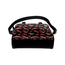 Load image into Gallery viewer, Red Swift Colourful Black Shoulder Handbag (Model 1634) Shoulder Handbags (1634) e-joyer 
