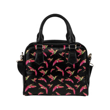 Load image into Gallery viewer, Red Swift Colourful Black Shoulder Handbag (Model 1634) Shoulder Handbags (1634) e-joyer 
