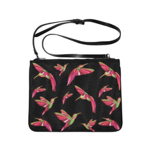 Load image into Gallery viewer, Red Swift Colourful Black Slim Clutch Bag (Model 1668) Slim Clutch Bags (1668) e-joyer 
