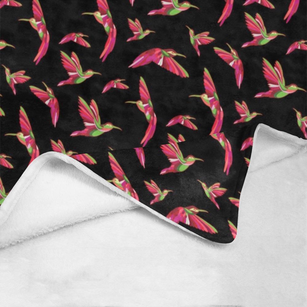 Red Swift Colourful Black Ultra-Soft Micro Fleece Blanket 40"x50" Ultra-Soft Blanket 40''x50'' e-joyer 