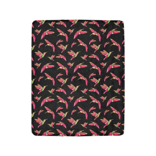 Red Swift Colourful Black Ultra-Soft Micro Fleece Blanket 40"x50" Ultra-Soft Blanket 40''x50'' e-joyer 