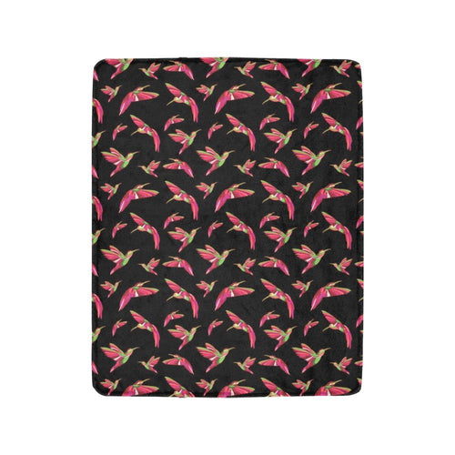 Red Swift Colourful Black Ultra-Soft Micro Fleece Blanket 40