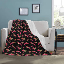 Load image into Gallery viewer, Red Swift Colourful Black Ultra-Soft Micro Fleece Blanket 50&quot;x60&quot; Ultra-Soft Blanket 50&#39;&#39;x60&#39;&#39; e-joyer 
