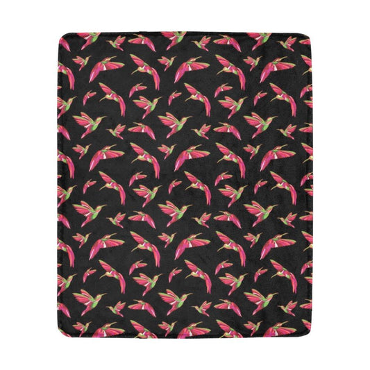 Red Swift Colourful Black Ultra-Soft Micro Fleece Blanket 50"x60" Ultra-Soft Blanket 50''x60'' e-joyer 