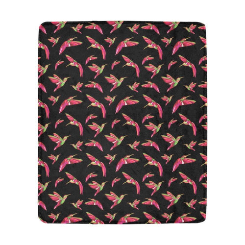 Red Swift Colourful Black Ultra-Soft Micro Fleece Blanket 50