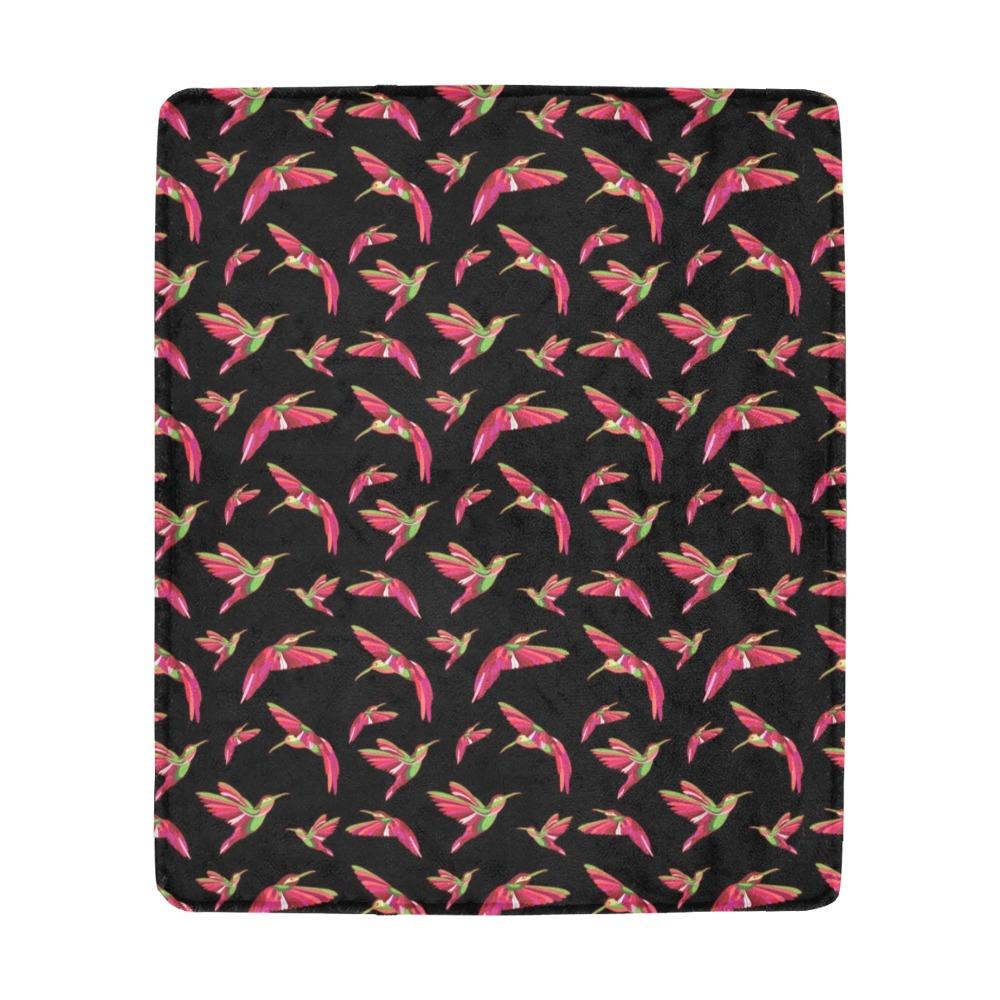 Red Swift Colourful Black Ultra-Soft Micro Fleece Blanket 50