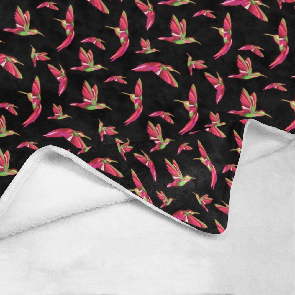 Red Swift Colourful Black Ultra-Soft Micro Fleece Blanket 50"x60" Ultra-Soft Blanket 50''x60'' e-joyer 