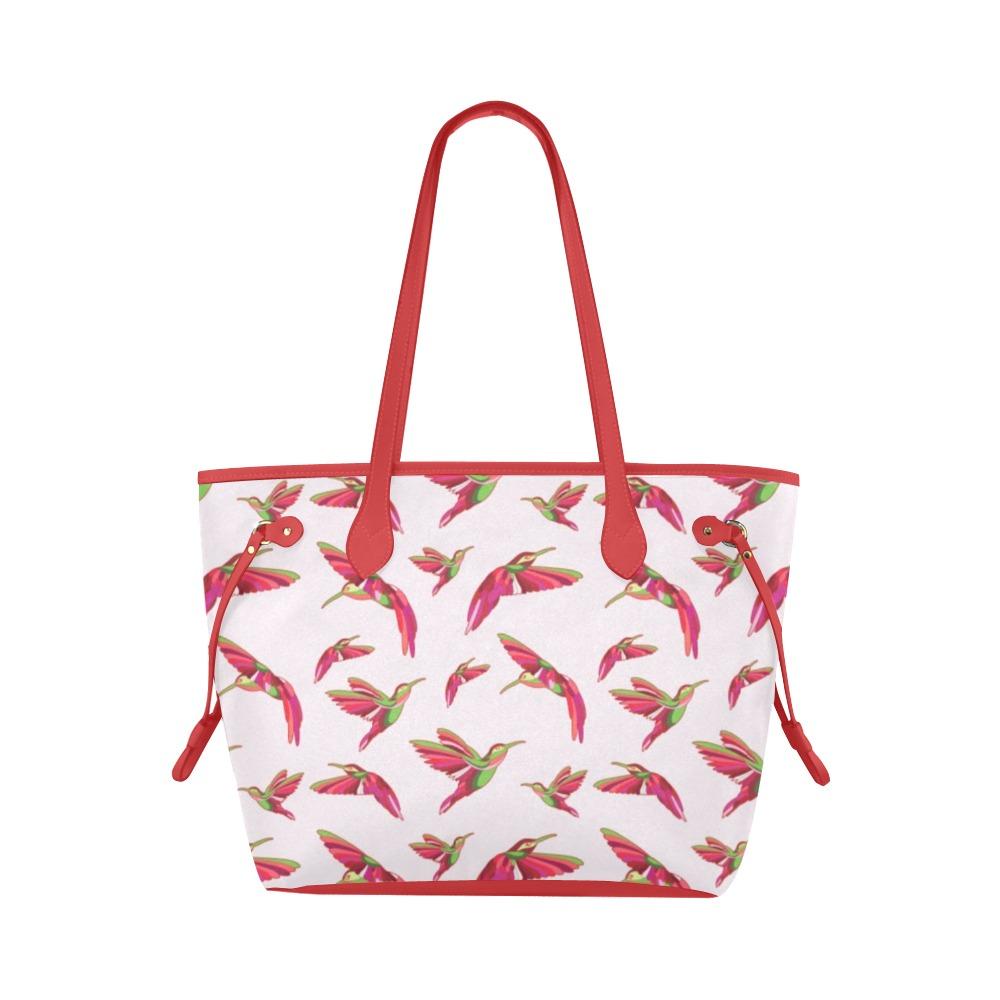 Red Swift Colourful Clover Canvas Tote Bag (Model 1661) Clover Canvas Tote Bag (1661) e-joyer 