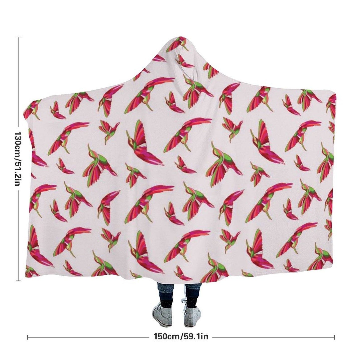 Red Swift Colourful Hooded Blanket blanket 49 Dzine 