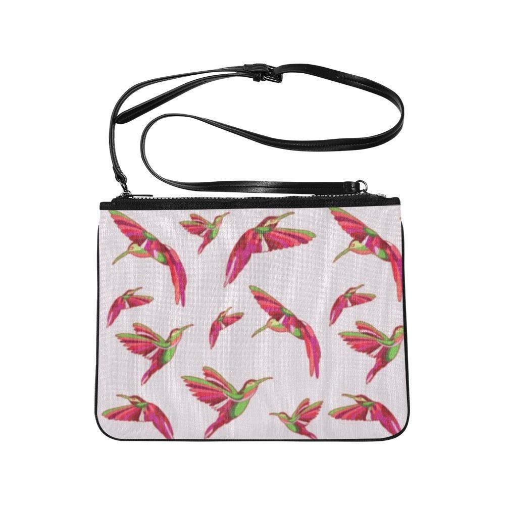 Red Swift Colourful Slim Clutch Bag (Model 1668) Slim Clutch Bags (1668) e-joyer 