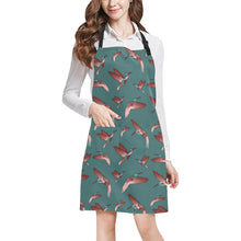 Load image into Gallery viewer, Red Swift Turquoise All Over Print Apron All Over Print Apron e-joyer 
