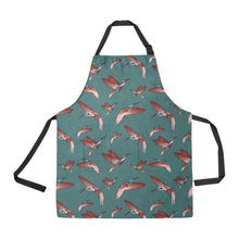 Load image into Gallery viewer, Red Swift Turquoise All Over Print Apron All Over Print Apron e-joyer 
