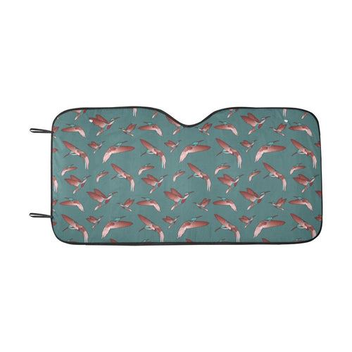 Red Swift Turquoise Car Sun Shade 55