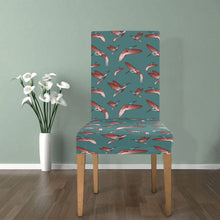 Load image into Gallery viewer, Red Swift Turquoise Chair Cover (Pack of 4) Chair Cover (Pack of 4) e-joyer 
