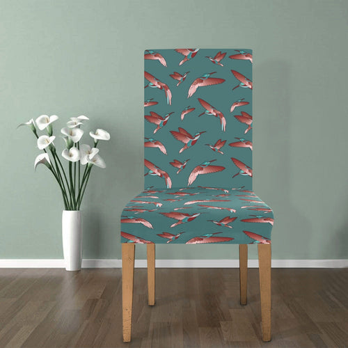 Red Swift Turquoise Chair Cover (Pack of 4) Chair Cover (Pack of 4) e-joyer 