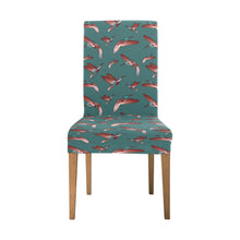 Load image into Gallery viewer, Red Swift Turquoise Chair Cover (Pack of 6) Chair Cover (Pack of 6) e-joyer 
