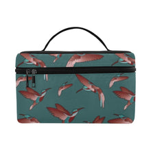 Load image into Gallery viewer, Red Swift Turquoise Cosmetic Bag/Large (Model 1658) bag e-joyer 
