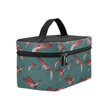 Load image into Gallery viewer, Red Swift Turquoise Cosmetic Bag/Large (Model 1658) bag e-joyer 
