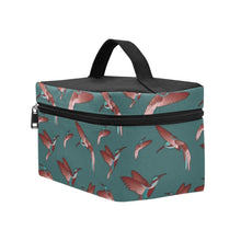 Load image into Gallery viewer, Red Swift Turquoise Cosmetic Bag/Large (Model 1658) bag e-joyer 
